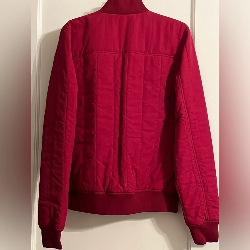 New Lacoste Red Bomber Jacket Size 36 - Picture 3 of 11